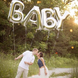 BABY Balloon 34 Baby Shower Balloons Shower Decoration Oh Baby Balloons Baby Announcement Baby Banner Balloon Banner Bunting Decor Mylar image 3