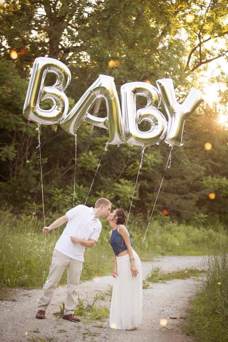 BABY Balloon 34 Baby Shower Balloons Shower Decoration Oh Baby Balloons Baby Announcement Baby Banner Balloon Banner Bunting Decor Mylar image 3