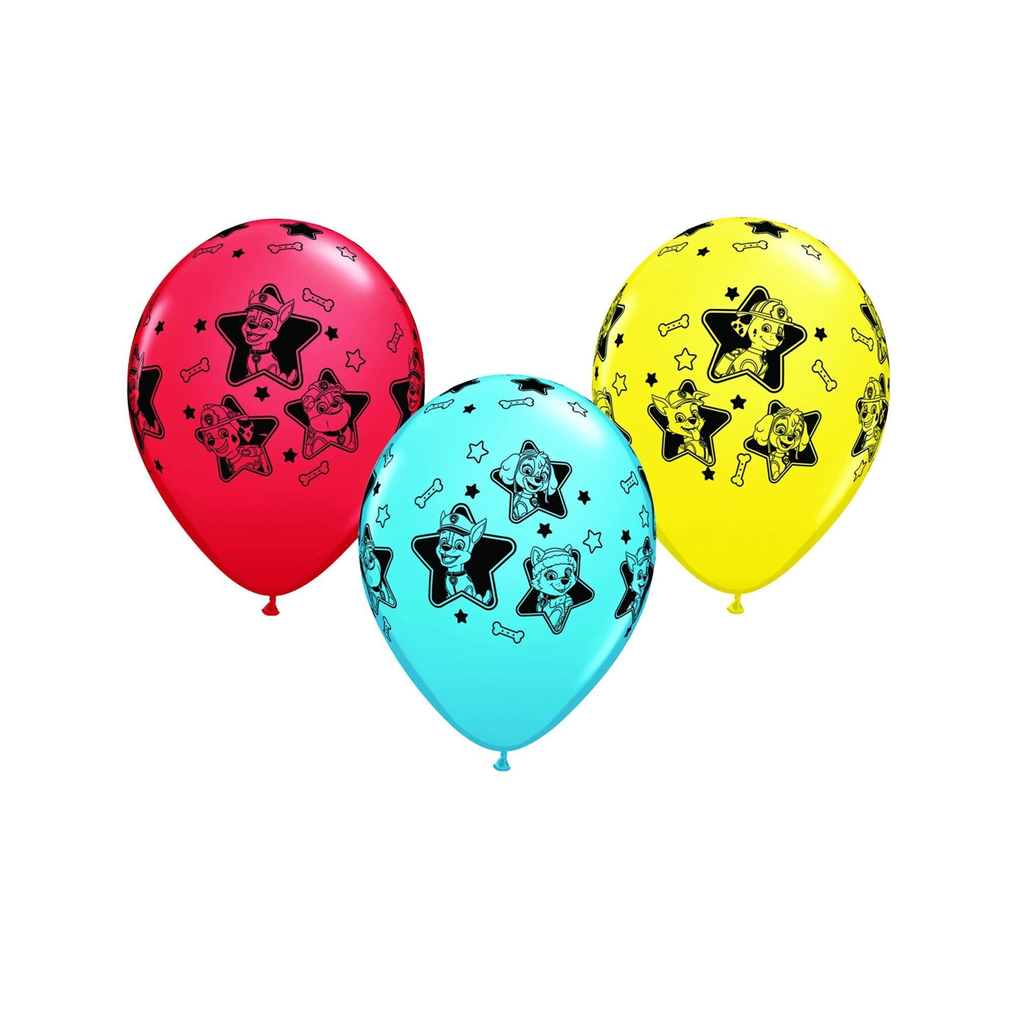 PAW Patrol Latex Party Balloons 12-Pack - Marshall, Chase, Rocky, Zuma - Multicolor For Birthdays & Events 2 thumbnail image