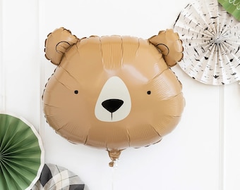 Bear Balloon | Bear Birthday Party - Teddy Bear Party - Bear Theme Party - Teddy Bear Party Decor - Camping Birthday Party - Beary First