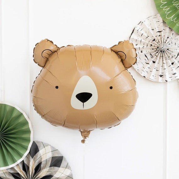Bear Balloon | Bear Birthday Party - Teddy Bear Party - Bear Theme Party - Teddy Bear Party Decor - Camping Birthday Party - Beary First