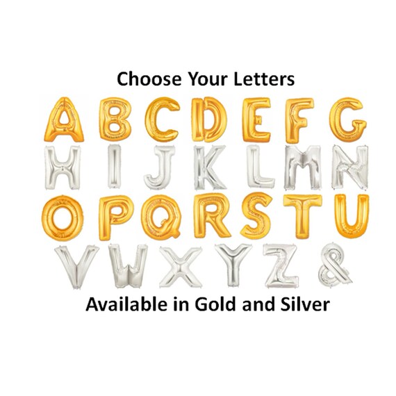 34 inch letter balloons