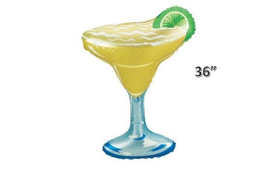 36" Margarita Glass Balloon - Party Supplies - 21st Birthday Party - Fiesta Party - BBQ Party Balloons - Photo Props - Bachelorette Party