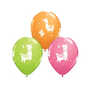 Llama Balloon Latex balloons Llama Party Bachelorette Party Fiesta Balloons Fiesta Birthday Cinco de Mayo Party Decorations Cactus Alpaca