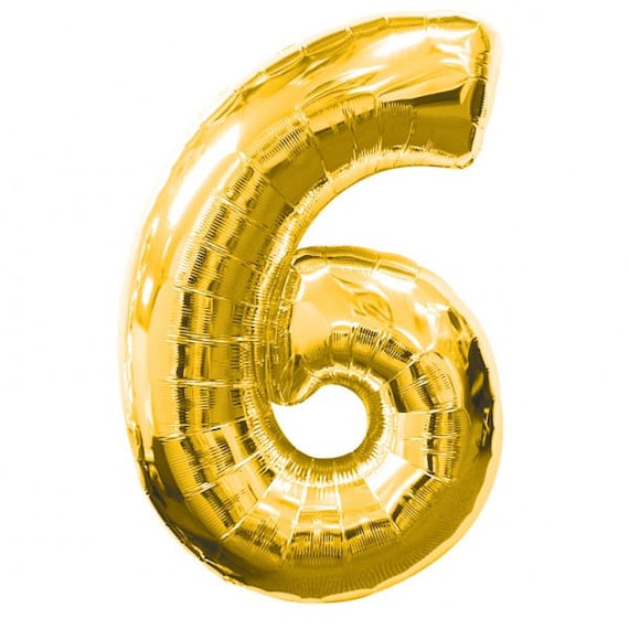 KINBOM Blue Number 6 Foil Balloon - Large 40 Inch Inflatable For Birthday Party Decor - View #10