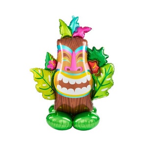 53&quot; Tiki Balloon, Tiki Decorations, Luau Party, Aloha Party, Beach Party, Tropical Birthday, Hawaiian Party, Tropical Theme, Luau Decor