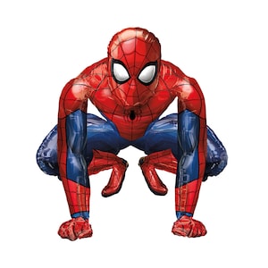 36" Spiderman Airwalker Balloon | Life Size Balloon Superhero Avengers Birthday Party Marvel Theme Superhero Decoration Party Supplies