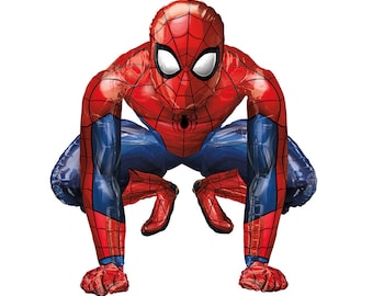 36" Spiderman Airwalker Balloon | Life Size Balloon Superhero Avengers Birthday Party Marvel Theme Superhero Decoration Party Supplies