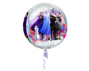 15" Frozen 2 see-thru multi-sided Balloon - Frozen 2 Party Theme - Disney Party - Birthday Party Decoration