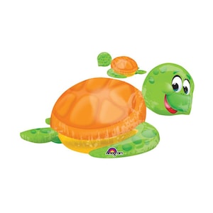Giant Sea Turtle Balloon 31&quot;, Baby Shower Balloon, Turtle Balloon, Birthday Party, Turtle Themed Party