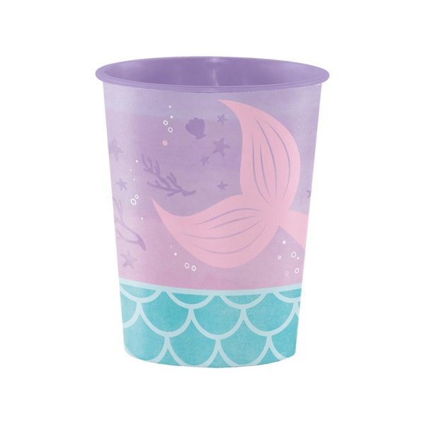 Mermaid Cups - Mermaid Party Supplies, Mermaid Party Decorations, Mermaid Birthday, Mermaid Baby Shower, Mermaid Party Favors, Plastic Cups