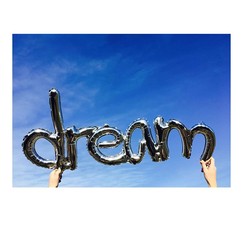 37 Dream Balloon Script Balloon Graduation - Etsy