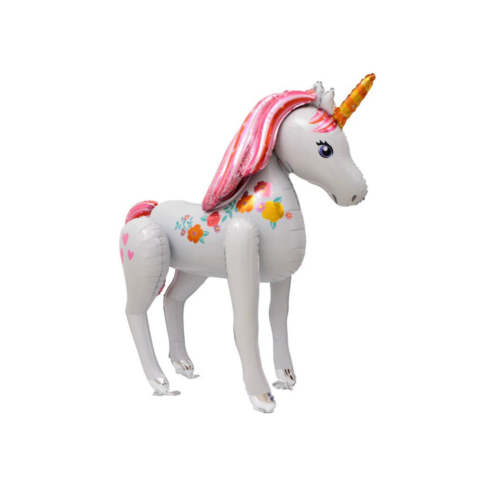 Palloncino Mylar Cicogna Celeste Da 106 X 94 Cm, Airwalker Gigante - Foto 5