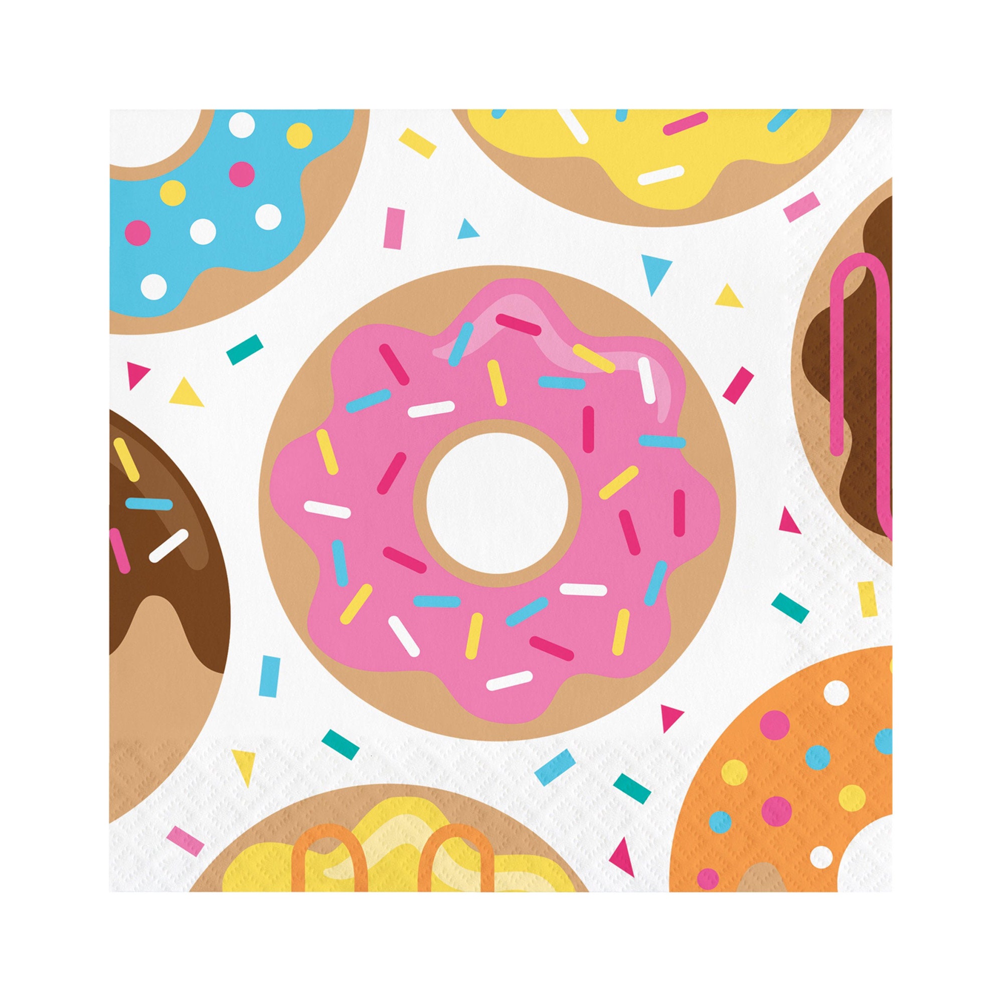 Donut Napkins Donut Party Donut Birthday Party Donut Party Supplies Sprinkles Party Donut Bar Doughnut Party Donut Party