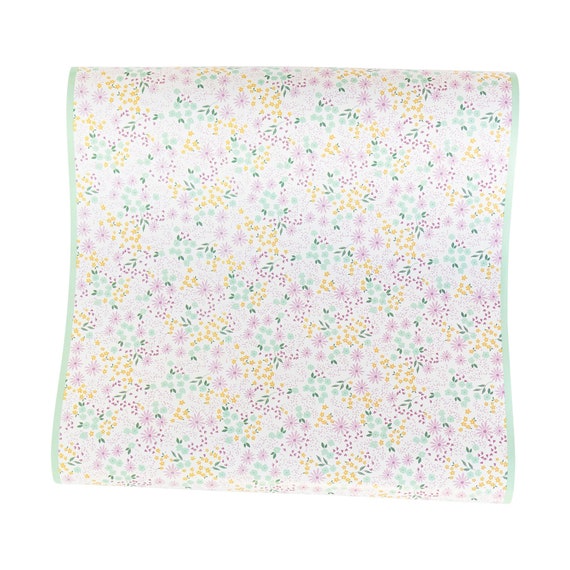 Floral Party Table Cover, Birthday Paper Tablecloth, Planet