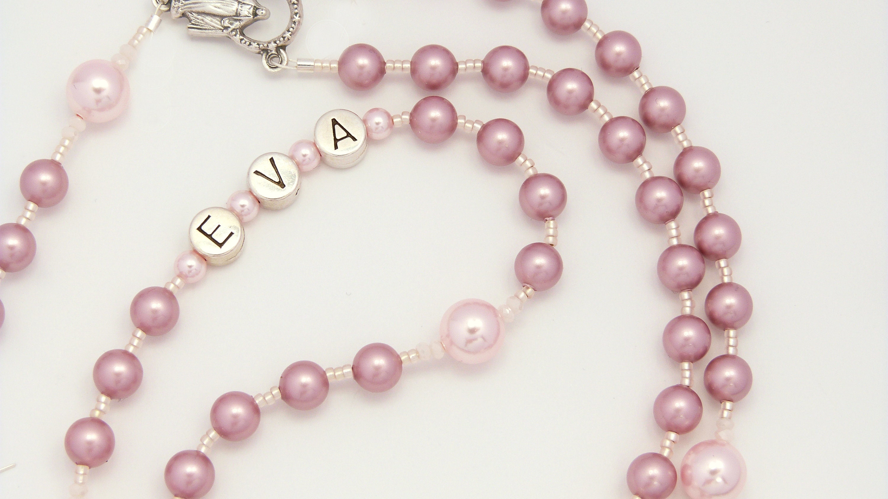 rosary beads for christening gift