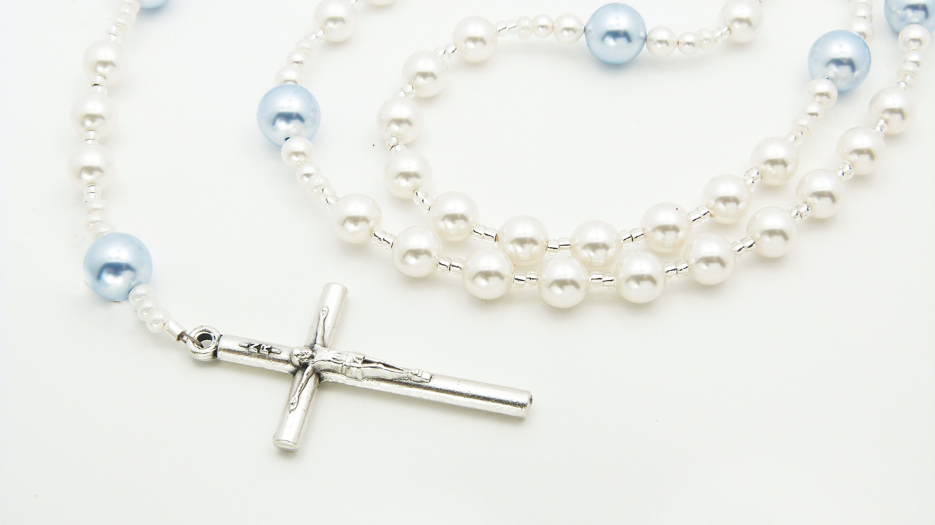 Baby Boy Baptism Gift Boy Christening Gift Baptism Rosary Beads for Boy