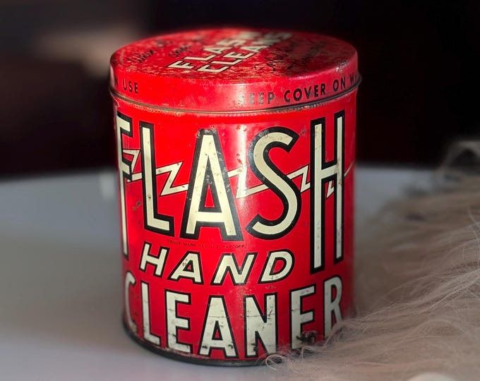 1940s WWII Era Flash Hand Cleaner Tin