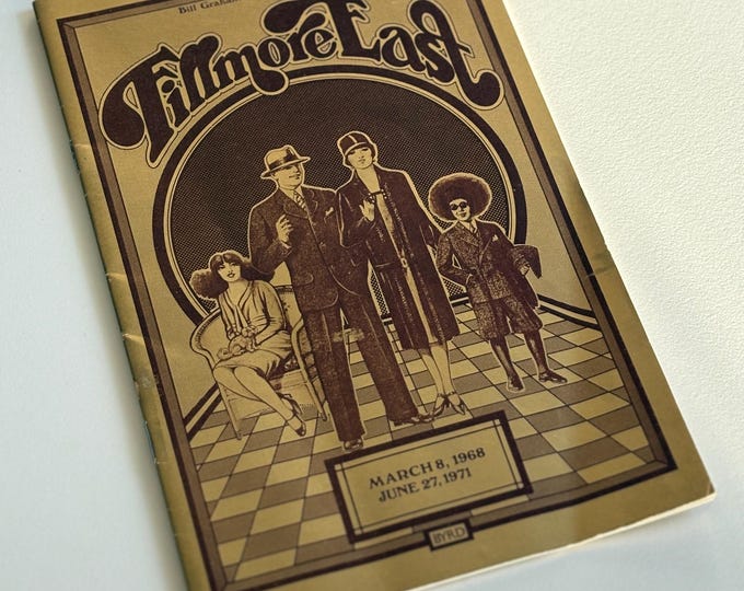 Fillmore East Bill Graham Closing Program, June 27th 1971 Last Show w Allman Brothers, J. Geils Band, Albert King & Joe’s Lights, RARE