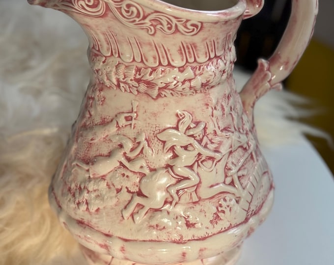 The Witches Pursuit Ceramic Pitcher inspired by Scottish Poet Robert Burns