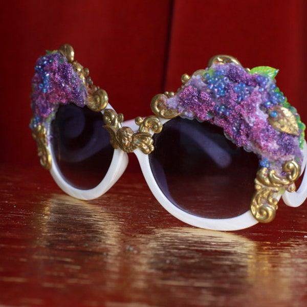 ⋆｡°✩ hand painted flower sunglasses ✩°｡⋆ main image 0