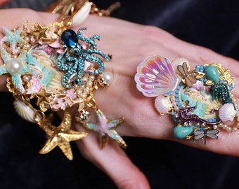 Bracelet Hand Painted Art Jewelry 3D Effect Birth Of Venus