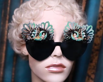 Art Nouveau Goddess Embellished Shades Sunglasses