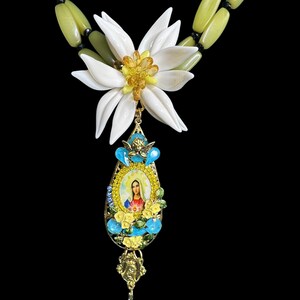 Madonna Virgin Mary Madonna  Cameo Necklace
