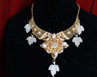 Baroque Elegant Genuine Water Pearls Cross Necklace
