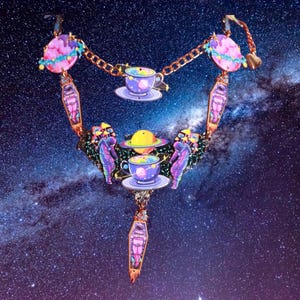 Massive Take Me Away  Acrylic Cartoonish  Necklace