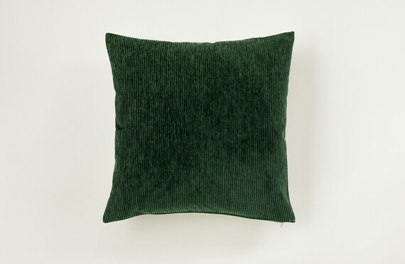 hunter green pillow covers