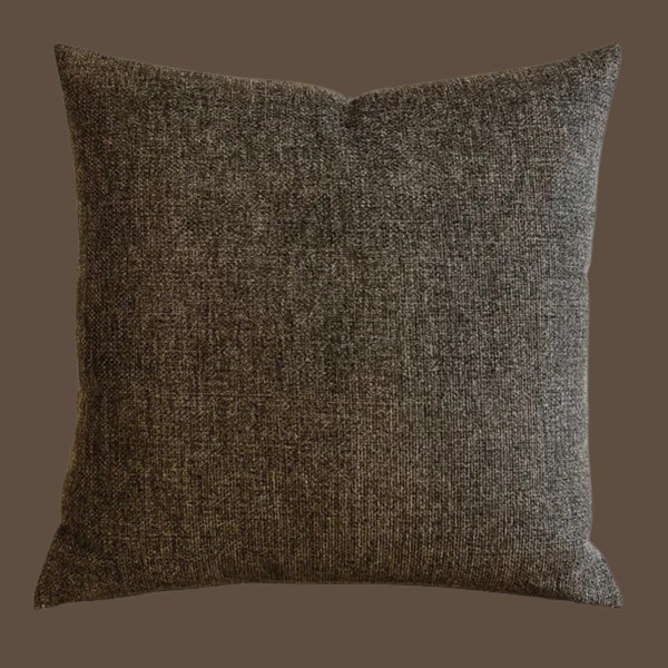Dark Brown Pillow Etsy