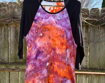 tie dye t-shirt, jersey t-shirt, ice dyed, 2XL