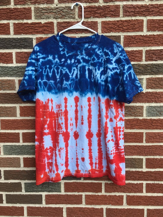 red white and blue flag shirts