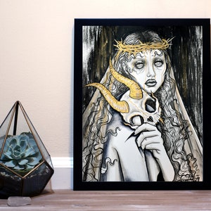 Mask - Inktober Art Print