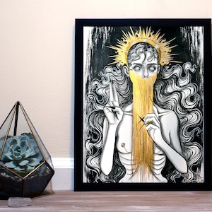 Crooked - Inktober Art Print