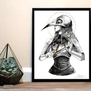 Valravn - Inktober Art Print