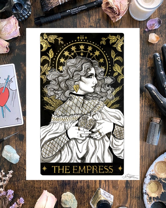 The Empress Tarot Art The Empress Tarot Art Print Espresso Martini