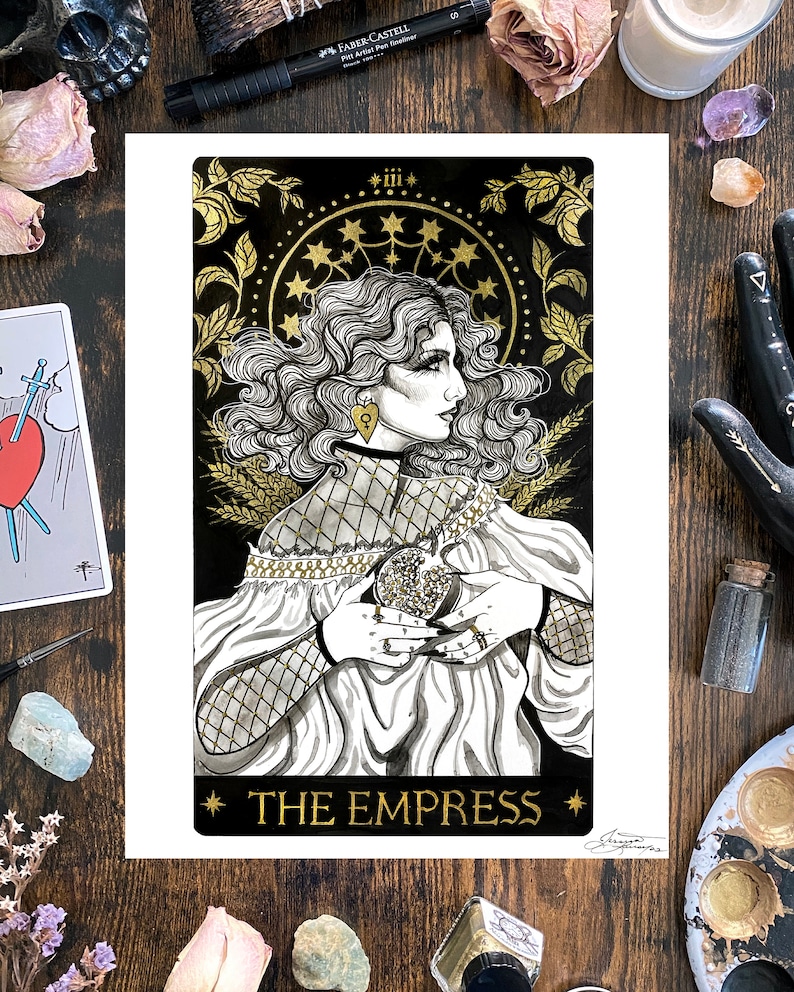 The Empress Tarot Card Art Print image 2
