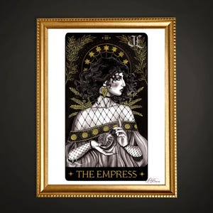 La Emperatriz - Impresión artística de la carta del Tarot