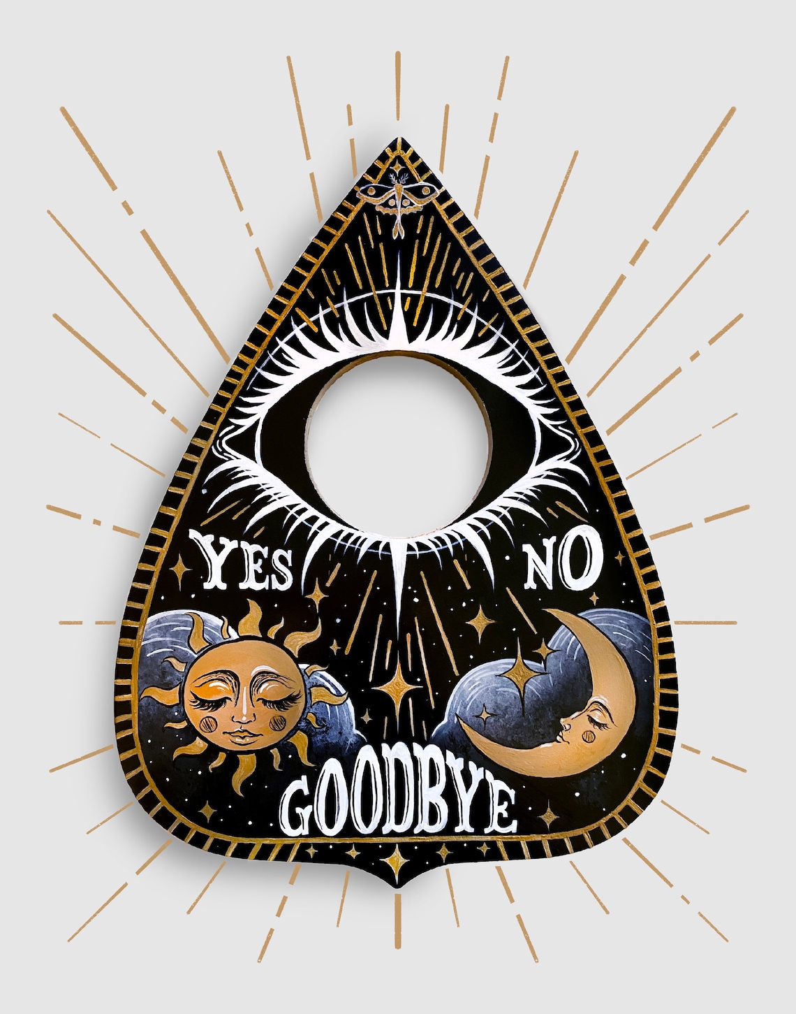 Ouija Planchette Art Print Etsy