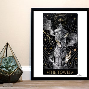 The Tower - Tarot Card Art Print