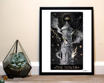 The Tower - Tarot Card Art Print