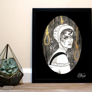 Half-Hanged Mary - Inktober Art Print