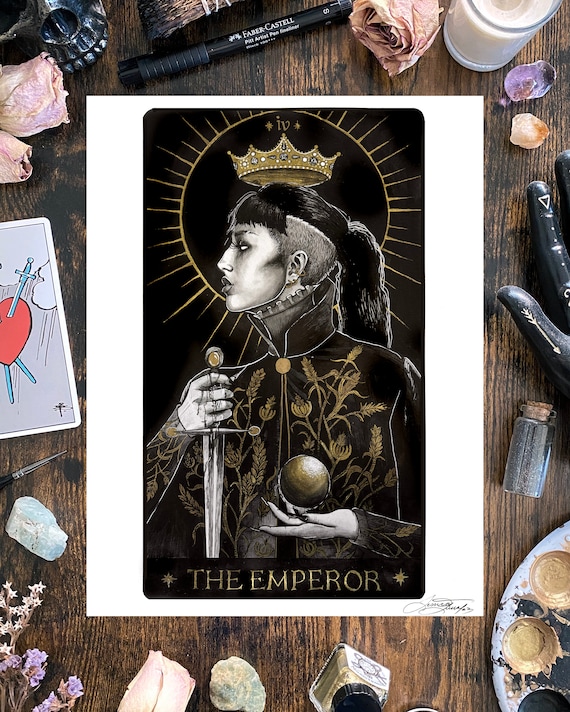 The Emperor - Tarot Card Art Print - Etsy