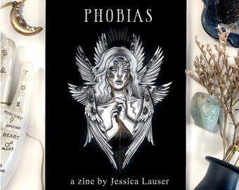 Inktober 2023 Zine "Phobias" Illustrations & Short Stories JLauserArt