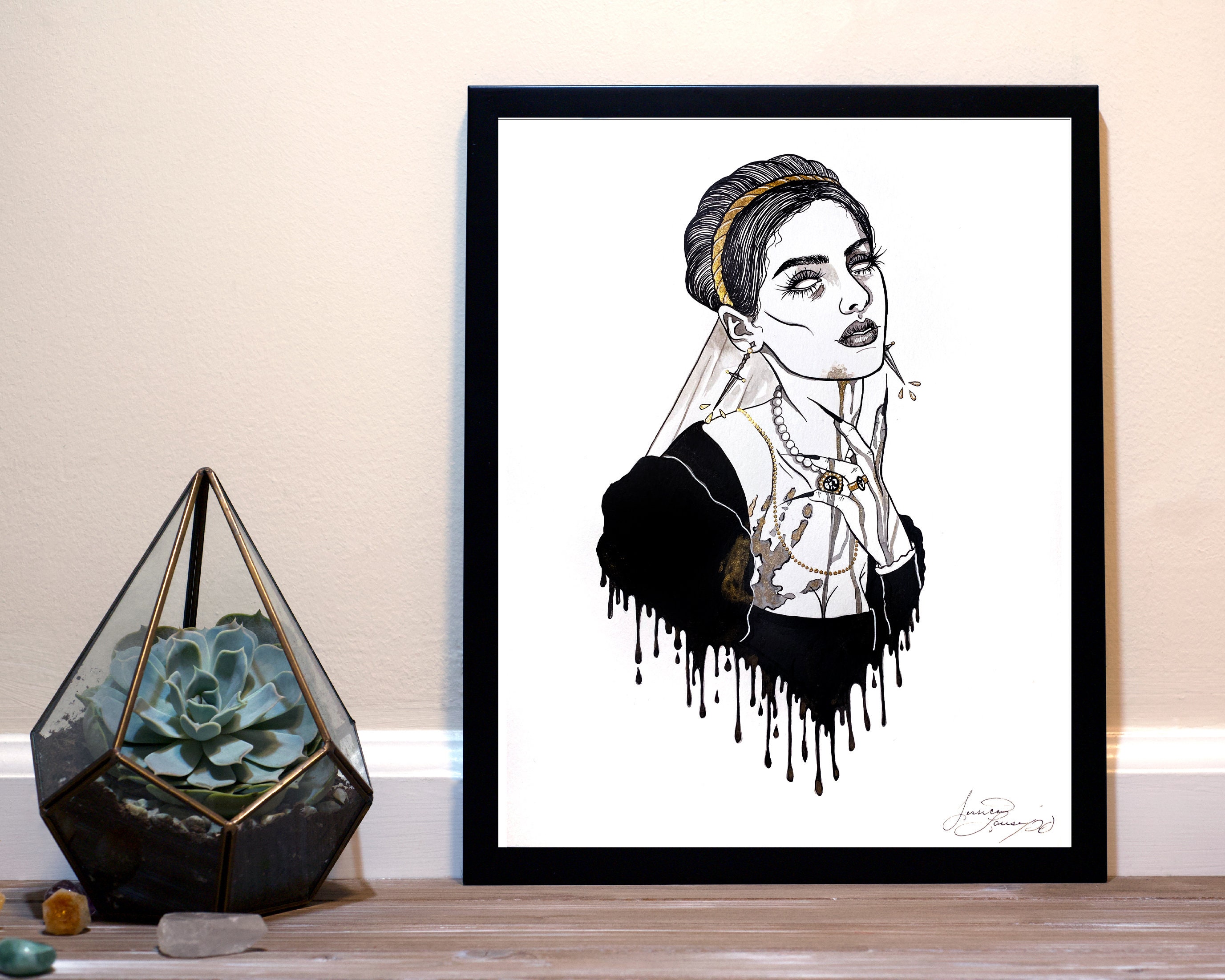 Elizabeth Báthory - Inktober Art Print