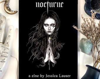 Inktober 2025 Zine "Nocturne" Illustrations & Short Stories JLauserArt
