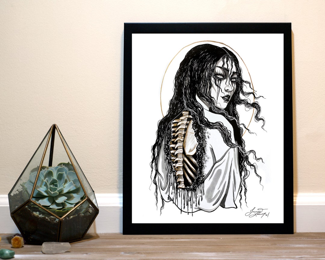 Sundel Bolong Inktober Art Print - Etsy