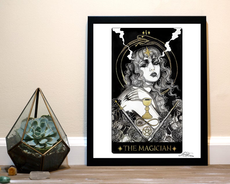 The Magician Tarot Card Art Print image 1